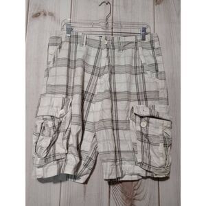 Quik‎ Silver Shorts Men's 30 White Gray Cargo